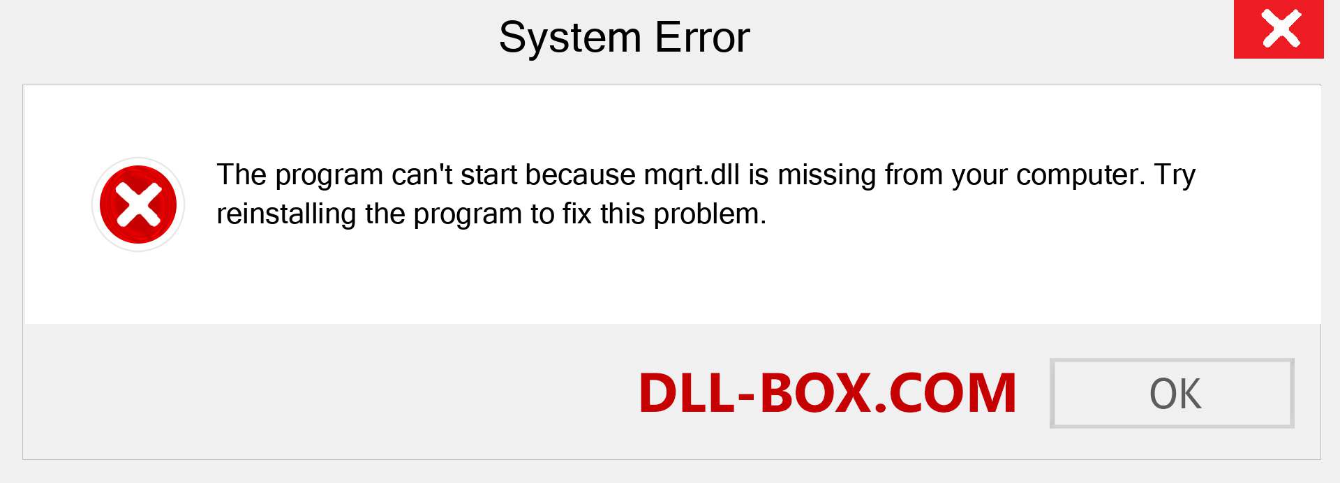  mqrt.dll file is missing?. Download for Windows 7, 8, 10 - Fix  mqrt dll Missing Error on Windows, photos, images