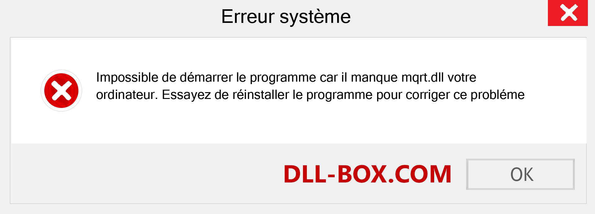 Le fichier mqrt.dll est manquant ?. Télécharger pour Windows 7, 8, 10 - Correction de l'erreur manquante mqrt dll sur Windows, photos, images