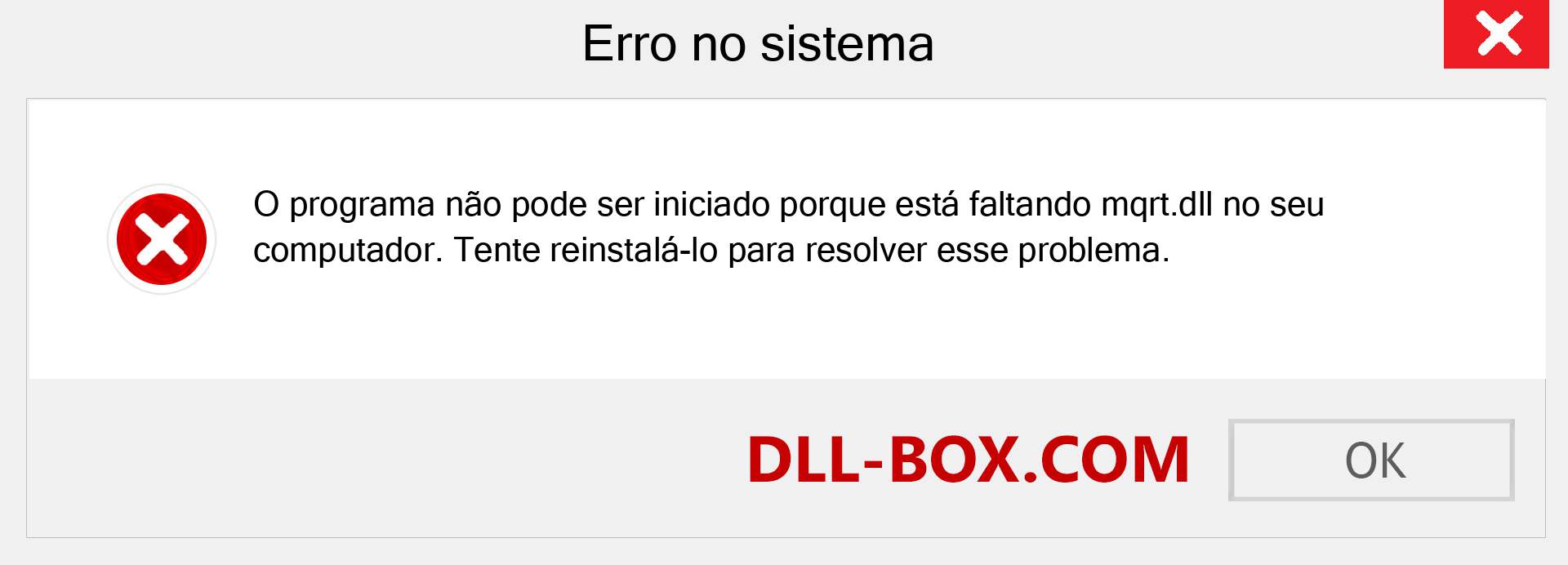 Arquivo mqrt.dll ausente ?. Download para Windows 7, 8, 10 - Correção de erro ausente mqrt dll no Windows, fotos, imagens